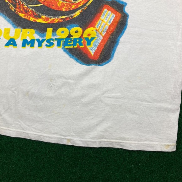 Vintage Bob Seger Shirt Mens L White 1996 Tour It's A Mystery Band Concert 90s - Picture 4 of 13